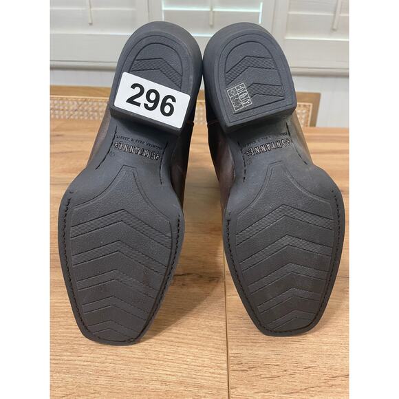 Shyanne Women's Jesse Performance Western Boots Brown Leather 8 NWT Square Toe - Picture 8 of 16